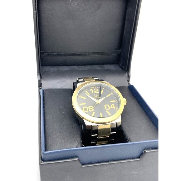 Joshua & Sons Men's Watch JS82TTG Quartz Gray Gold Stainless Steel 48mm - Picture 3 of 15